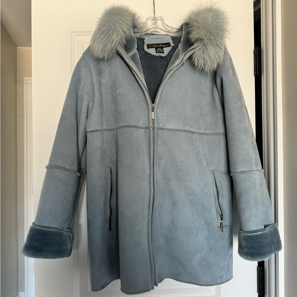 1 Madison Light Blue Outerwear - Picture 1 of 9